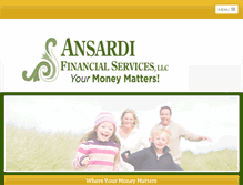 Tablet Screenshot of ansardifinancial.com